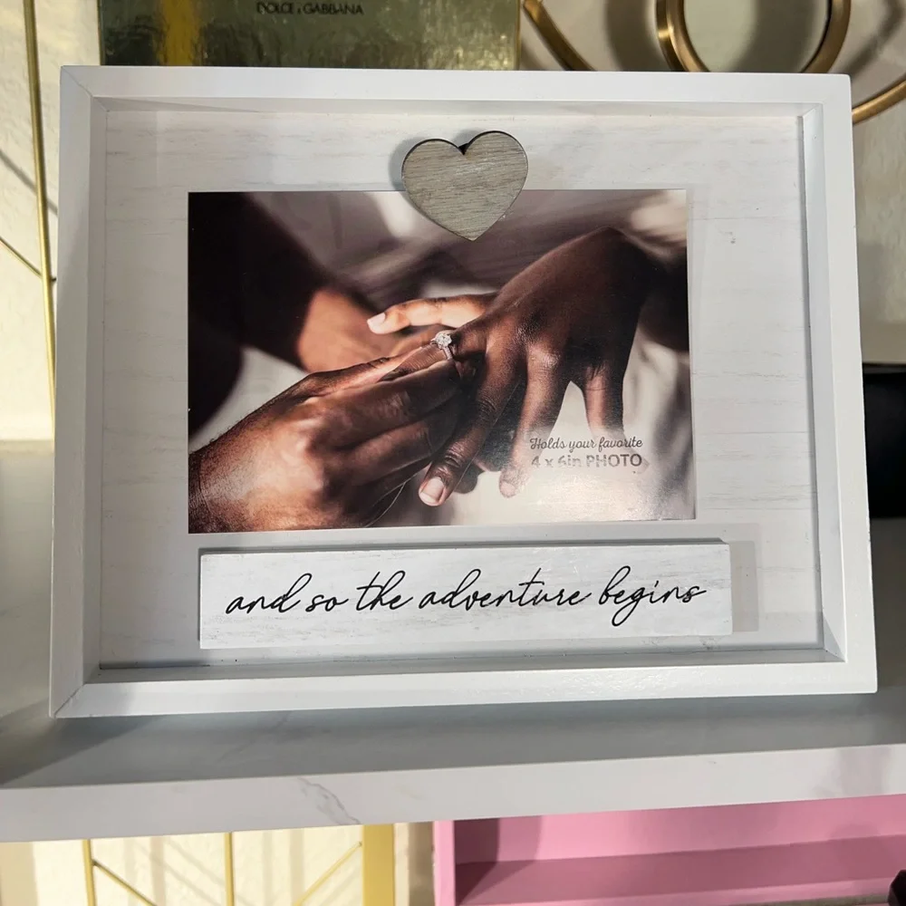 Wedding Picture Frame And So The Adventure Begins NWT